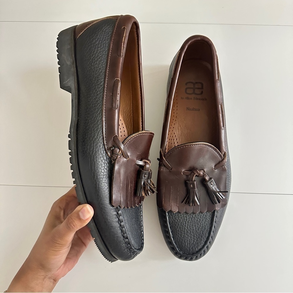 Allen Edmonds Men's Nashua Tassel Loafers in Black Brown Colors Narrow Fit sz 11